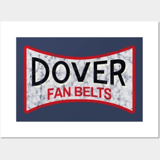 Dover Fan Belts (Original Design - Dark Navy - Worn) Posters and Art